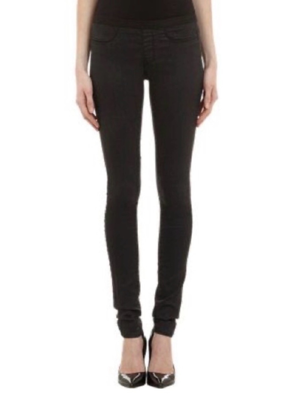 Helmut Lang black waxed denim - like new